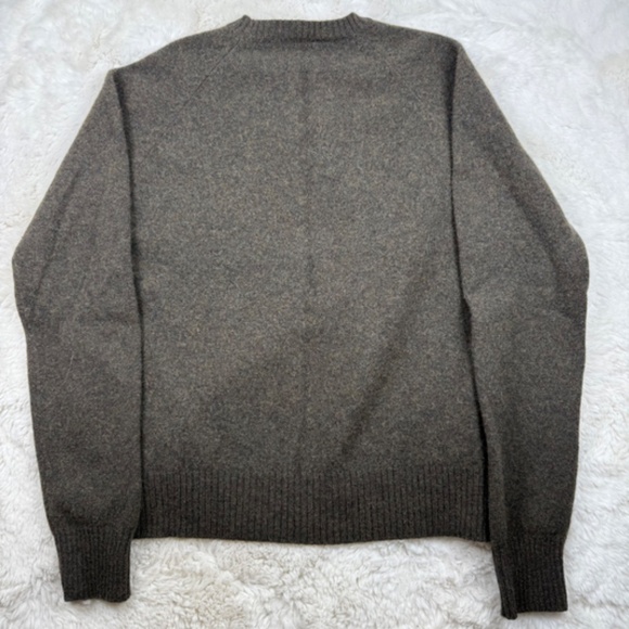 J. Crew 100% Lambswool Crew Neck Knit Sweater Style 98323 Brown Men's Large - Picture 7 of 7